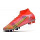 Nike Mercurial Superfly VIII Elite AG Pro Cremisi Vivace Argento Metallico