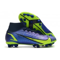 Nike Mercurial Superfly VIII Elite AG Pro Zaffiro Volt Blu Void