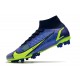 Nike Mercurial Superfly VIII Elite AG Pro Zaffiro Volt Blu Void