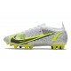 Nike Mercurial Vapor XIV Elite AG-Pro Bianco Nero Metallic Argento Volt