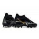 Nike Phantom Gt 2 Elite DF FG Nero Metallic Grigio Scuro Oro Metallico