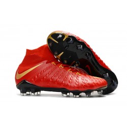 Scarpe da Calcio Nike Hypervenom Phantom III DF FG - Rosso Oro