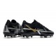 Nike Phantom Generative Texture 2 Elite FG Nero Metallic Grigio Scuro Oro Metallico