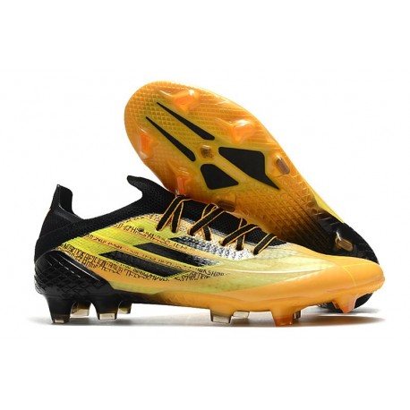 Scarpe da Calcio adidas X Speedflow.1 FG Oro Solare Nero Core Giallo Acceso