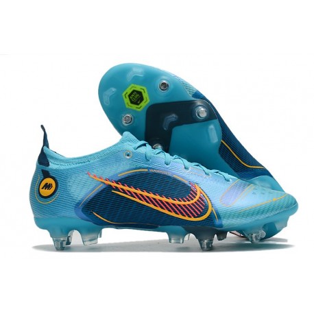 Nike Mercurial Vapor XIV Elite SG Anti-Clog Blu Cloro Arancione Laser Marina