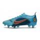 Nike Mercurial Vapor XIV Elite SG Anti-Clog Blu Cloro Arancione Laser Marina