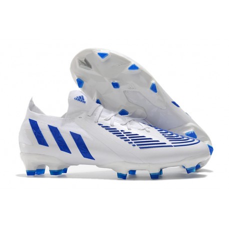 adidas Predator Edge.1 L FG Nuovo Bianco Hi Res Blu Bianco