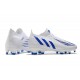 adidas Predator Edge.1 L FG Nuovo Bianco Hi Res Blu Bianco