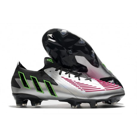 adidas Predator Edge.1 L FG Nuovo Argento Nero Rosa