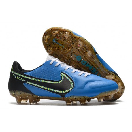 Nike Tiempo Legend IX Elite FG Scarpe Blu Nero