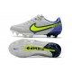 Nike Tiempo Legend IX Elite FG Scarpe Grigio Nebbia Volt Zaffiro