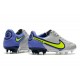 Nike Tiempo Legend IX Elite FG Scarpe Grigio Nebbia Volt Zaffiro