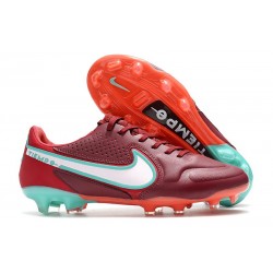 Nike Tiempo Legend IX Elite FG Scarpe Team Rosso Bianco Ibisco Mistico