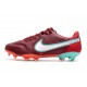 Nike Tiempo Legend IX Elite FG Scarpe Team Rosso Bianco Ibisco Mistico