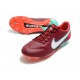 Nike Tiempo Legend IX Elite FG Scarpe Team Rosso Bianco Ibisco Mistico