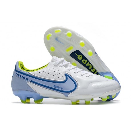 Nike Tiempo Legend IX Elite FG Scarpe Bianco Blu