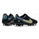 Nike Tiempo Legend IX Elite FG Scarpe Nero Oro Blu