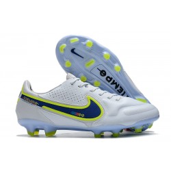 Nike Tiempo Legend IX Elite FG Scarpe Bianco Blu