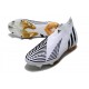 Scarpe Calcio adidas Predator Edge+ FG Bianco Oro Nero