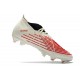 adidas Predator Edge.1 FG Nuovo Bianco Off Rosso Vivido Oro Metallico