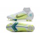 Nike Mercurial Superfly 8 Elite FG Bianco Blu Giallo