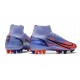 Nike Mercurial Superfly VIII Elite AG Pro Mbappe Thistle Chiaro Argento Metallico