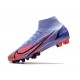 Nike Mercurial Superfly VIII Elite AG Pro Mbappe Thistle Chiaro Argento Metallico