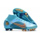 Nike Mercurial Superfly VIII Elite AG Pro Blu Cloro Arancione Marina