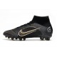 Nike Mercurial Superfly VIII Elite AG Pro Nero Oro Metallico Argento