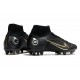 Nike Mercurial Superfly VIII Elite AG Pro Nero Oro Metallico Argento