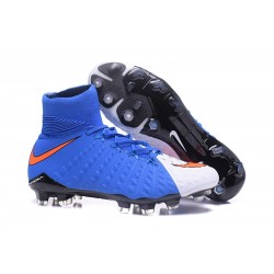 Nike Neymar Scarpini da Calcio Hypervenom Phantom 3 DF FG - Blu Bianco Rosso