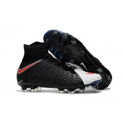 Nike Neymar Scarpini da Calcio Hypervenom Phantom 3 DF FG - Nero Bianco Rosso