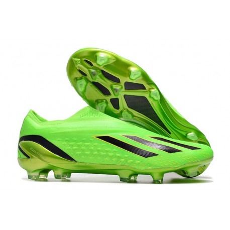 Scarpe adidas X Speedportal+ FG Verde Solare Nero Core Giallo Solare