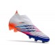 Scarpe Calcio adidas Predator Edge+ FG Bianco Giallo Solare Blu Power