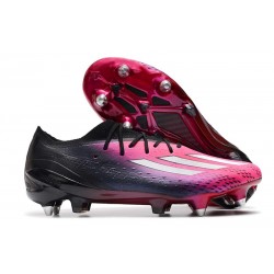 Scarpe da calcio adidas X Speedportal.1 SG Nero Bianco Rosa