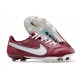 Nike Tiempo Legend IX Elite FG Scarpe Team Rosso Bianco Ibisco Mistico