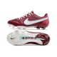 Nike Tiempo Legend IX Elite FG Scarpe Team Rosso Bianco Ibisco Mistico