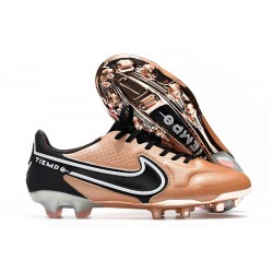 Nike Tiempo Legend IX Elite FG Scarpe Rame Metallico Bianco Off Noir