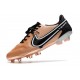 Nike Tiempo Legend IX Elite FG Scarpe Rame Metallico Bianco Off Noir