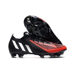 adidas Predator Edge.1 L FG Nuovo Nero Bianco Rosso