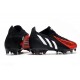 adidas Predator Edge.1 L FG Nuovo Nero Bianco Rosso