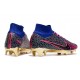 Nike Zoom Mercurial Superfly 9 Elite Fg Rosa Blu