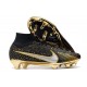 Nike Zoom Mercurial Superfly 9 Elite Fg Nero Metallico Oro