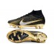 Nike Zoom Mercurial Superfly 9 Elite Fg Nero Metallico Oro