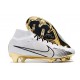 Nike Zoom Mercurial Superfly 9 Elite Fg Bianco Oro Nero