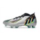 adidas Predator Edge.1 FG Argento Metallico Nero Core Giallo Solare