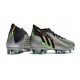 adidas Predator Edge.1 FG Argento Metallico Nero Core Giallo Solare