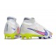 Nike Air Zoom Mercurial Superfly IX Elite Fg Bianco Rosa Volt