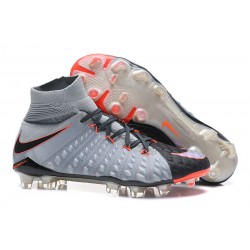 Scarpa Nuove Nike Neymar Hypervenom Phantom III DF FG - Nero Grigio