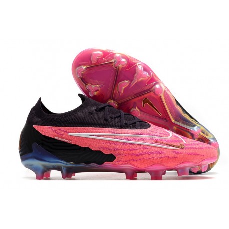 Nike Phantom GX Gripknit Elite FG Rosa Nero Bianco